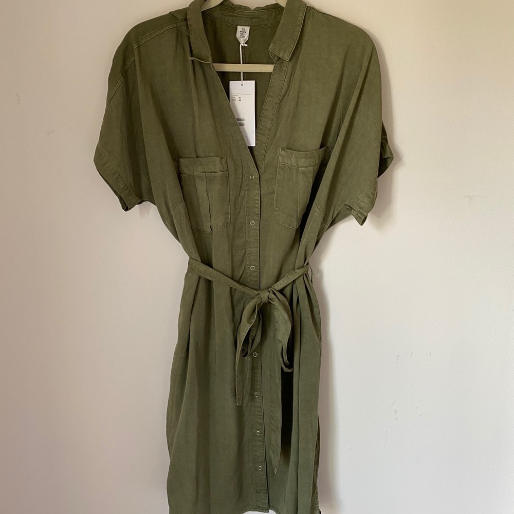 Army green H&M dress